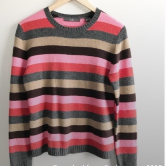 Colorful Striped Crew Neck Sweater - Picture 1 of 5